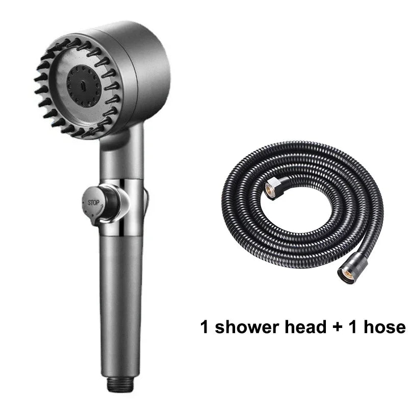 Luxury 3-Mode High-Pressure Showerhead – Spa-Like Rainfall & Purifying Filter for Ultimate Refreshment