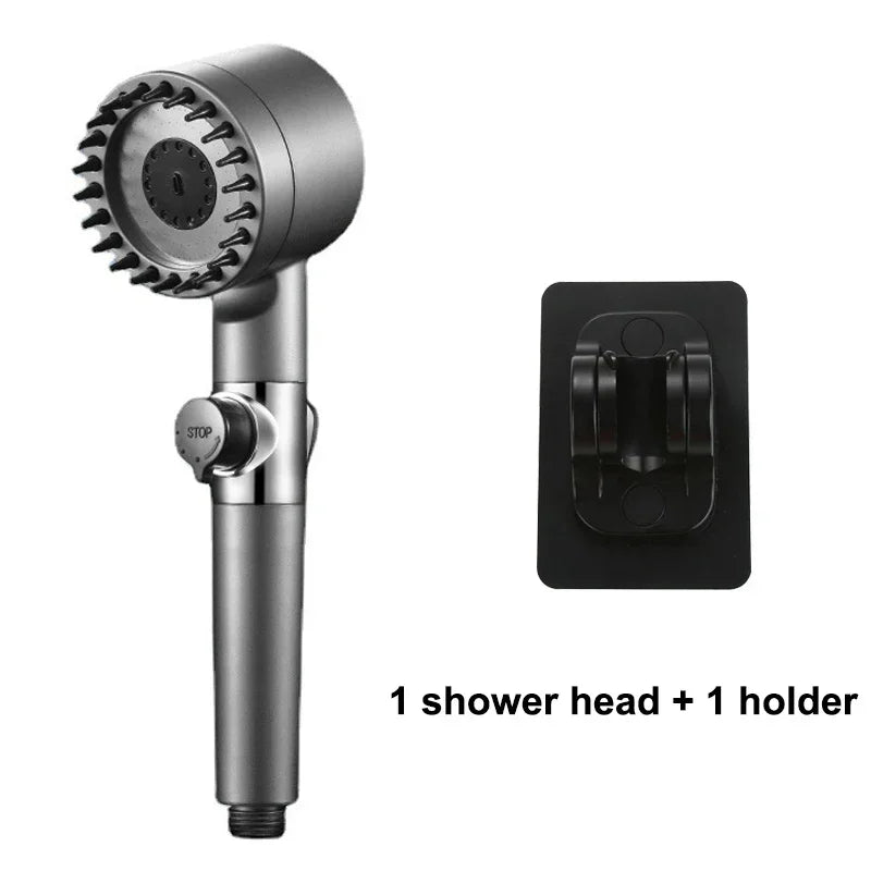 Luxury 3-Mode High-Pressure Showerhead – Spa-Like Rainfall & Purifying Filter for Ultimate Refreshment